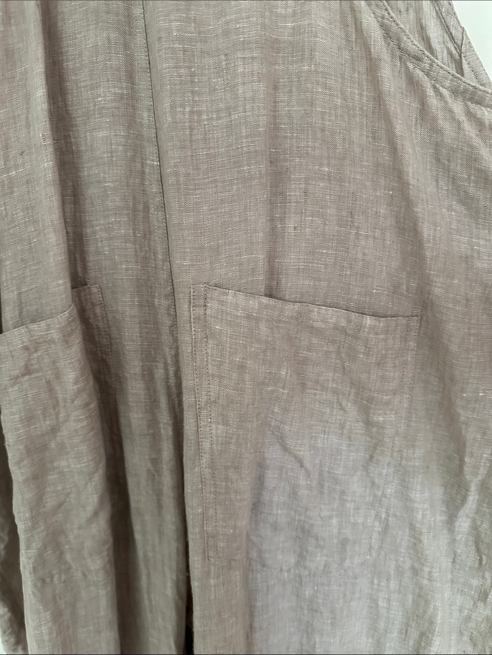 WeWoreWhat Linen Beige Overalls - Picture 6 of 8
